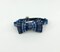 Cat Collar With Optional Bow Tie Small Navy Plaid Breakaway Collar Adjustable Sizes S Kitten, M, L product 1
